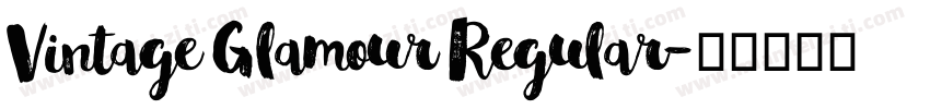 Vintage Glamour Regular字体转换